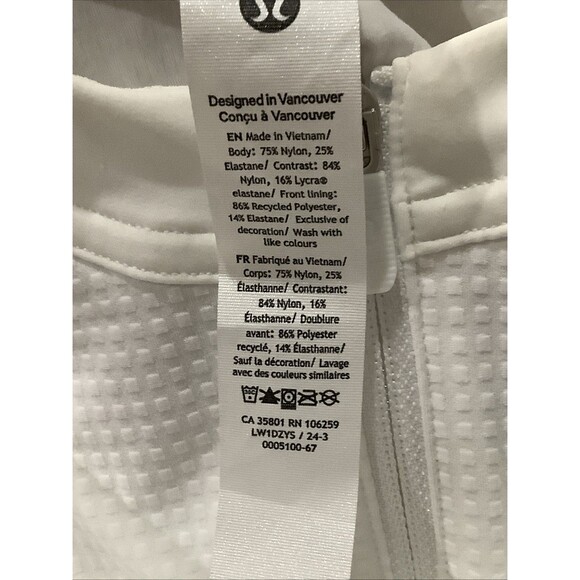 Lululemon Grid-Texture Sleeveless Tennis Dress White, W1DZYS  Size 2 NWOT - Picture 9 of 12